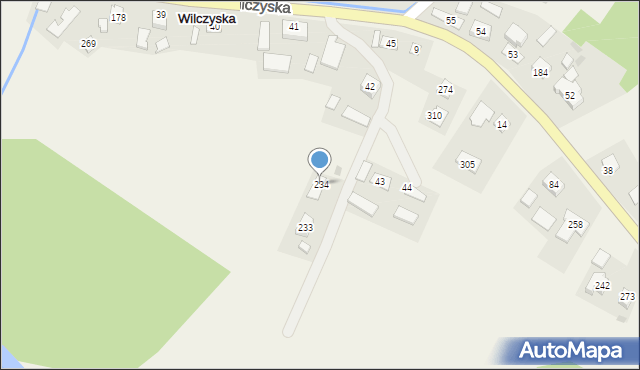 Wilczyska, Wilczyska, 234, mapa Wilczyska