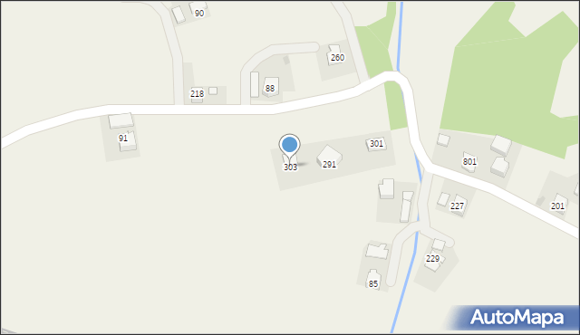 Wilczyska, Wilczyska, 303, mapa Wilczyska