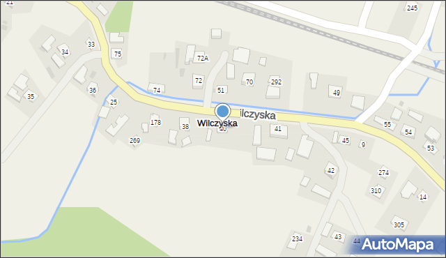 Wilczyska, Wilczyska, 40, mapa Wilczyska