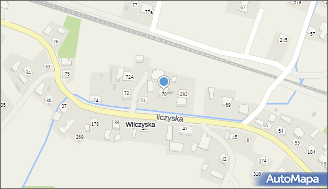 Wilczyska, Wilczyska, 70, mapa Wilczyska