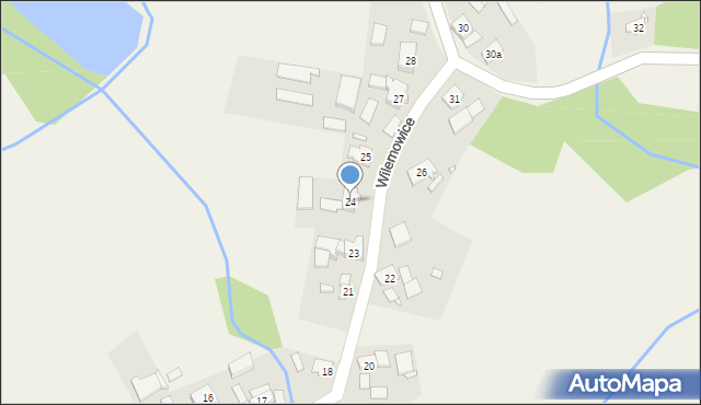 Wilemowice, Wilemowice, 24, mapa Wilemowice