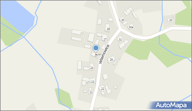Wilemowice, Wilemowice, 25, mapa Wilemowice