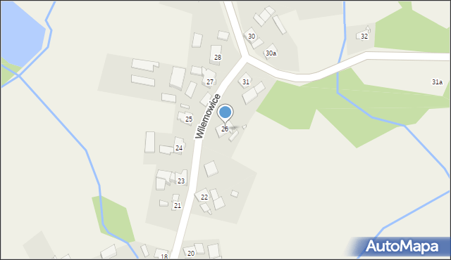 Wilemowice, Wilemowice, 26, mapa Wilemowice