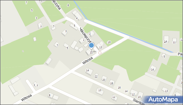Wilga, Witosa Wincentego, 11, mapa Wilga