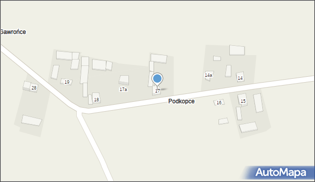 Wilgoszcza, Wilgoszcza, 17, mapa Wilgoszcza