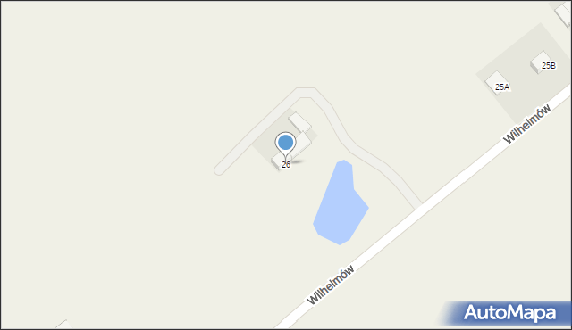 Wilhelmów, Wilhelmów, 26, mapa Wilhelmów