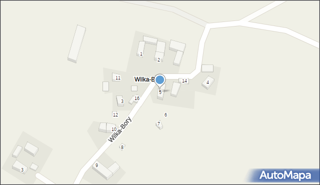 Wilka-Bory, Wilka-Bory, 5, mapa Wilka-Bory