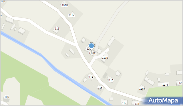 Wilkanów, Wilkanów, 113a, mapa Wilkanów