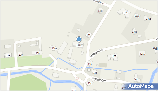 Wilkanów, Wilkanów, 138a, mapa Wilkanów