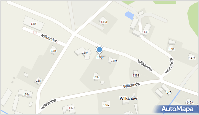 Wilkanów, Wilkanów, 139g, mapa Wilkanów