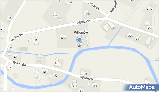 Wilkanów, Wilkanów, 146, mapa Wilkanów