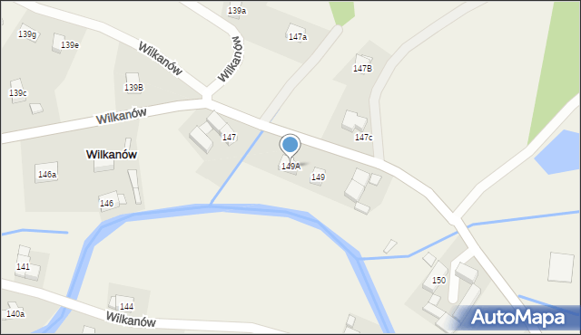 Wilkanów, Wilkanów, 149A, mapa Wilkanów