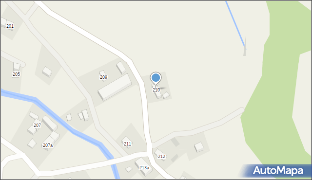 Wilkanów, Wilkanów, 210, mapa Wilkanów