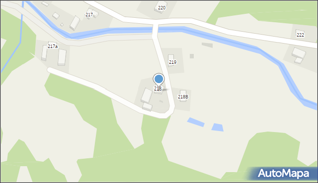 Wilkanów, Wilkanów, 218a, mapa Wilkanów