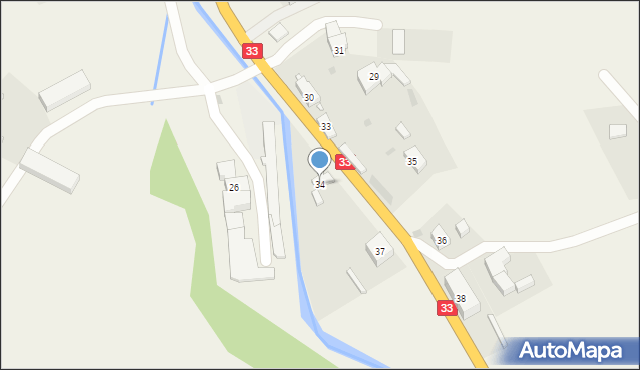 Wilkanów, Wilkanów, 34, mapa Wilkanów