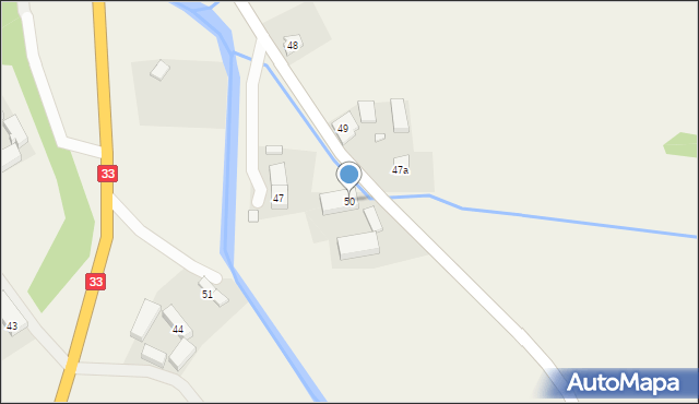 Wilkanów, Wilkanów, 50, mapa Wilkanów