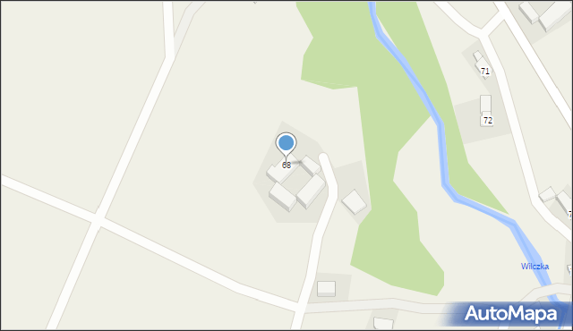 Wilkanów, Wilkanów, 68, mapa Wilkanów