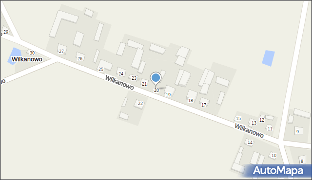 Wilkanowo, Wilkanowo, 20, mapa Wilkanowo