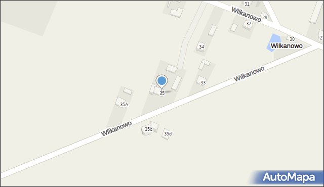Wilkanowo, Wilkanowo, 35, mapa Wilkanowo