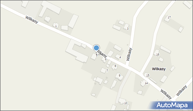Wilkasy, Wilkasy, 5, mapa Wilkasy