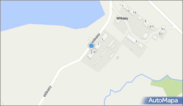 Wilkasy, Wilkasy, 1, mapa Wilkasy
