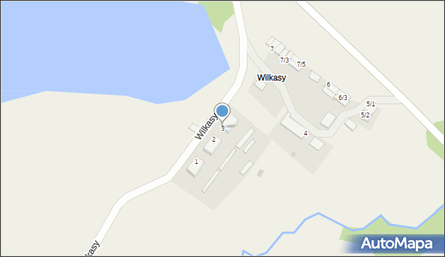 Wilkasy, Wilkasy, 3, mapa Wilkasy