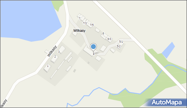 Wilkasy, Wilkasy, 4, mapa Wilkasy