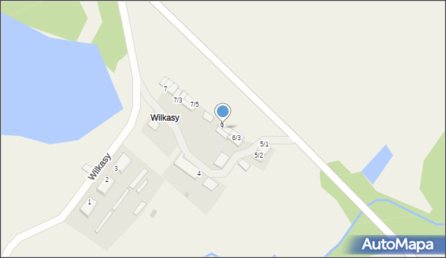 Wilkasy, Wilkasy, 6/1, mapa Wilkasy