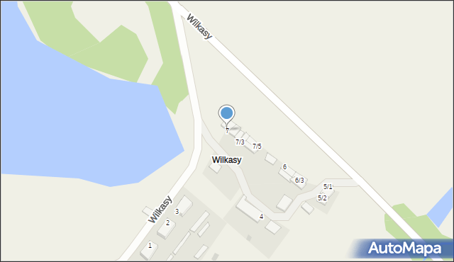 Wilkasy, Wilkasy, 7, mapa Wilkasy