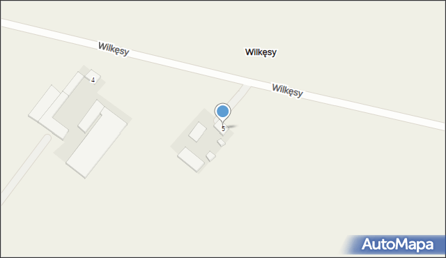 Wilkęsy, Wilkęsy, 5, mapa Wilkęsy