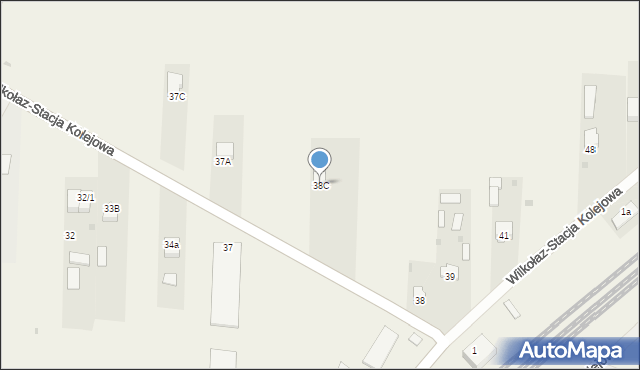 Wilkołaz-Stacja Kolejowa, Wilkołaz-Stacja Kolejowa, 38C, mapa Wilkołaz-Stacja Kolejowa