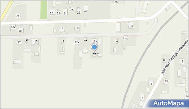 Wilkołaz-Stacja Kolejowa, Wilkołaz-Stacja Kolejowa, 55, mapa Wilkołaz-Stacja Kolejowa