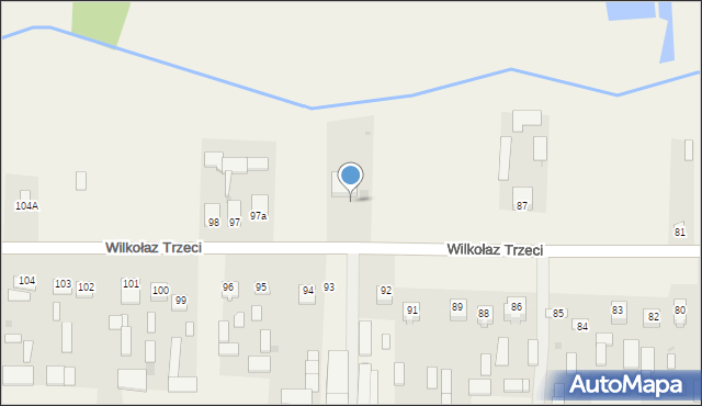 Wilkołaz Trzeci, Wilkołaz Trzeci, 93, mapa Wilkołaz Trzeci