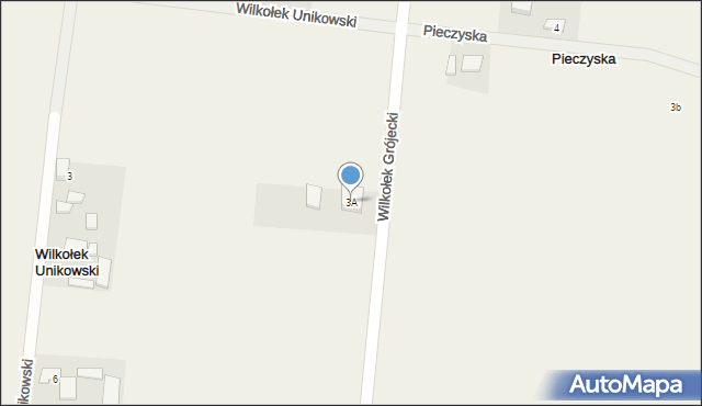 Wilkołek Grójecki, Wilkołek Grójecki, 3A, mapa Wilkołek Grójecki
