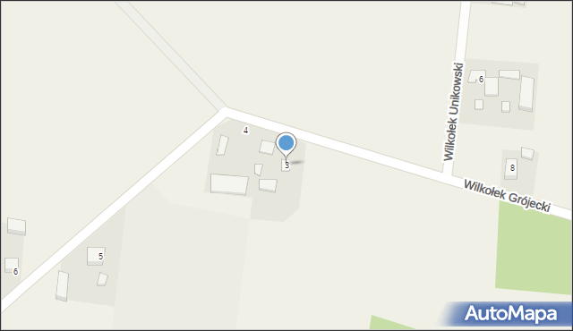 Wilkołek Unikowski, Wilkołek Unikowski, 3, mapa Wilkołek Unikowski