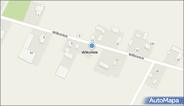 Wilkonice, Wilkonice, 10, mapa Wilkonice