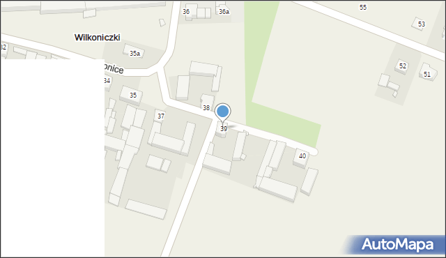 Wilkonice, Wilkonice, 39, mapa Wilkonice