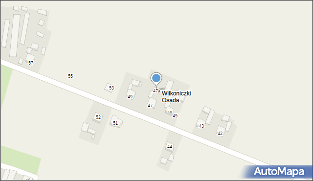 Wilkonice, Wilkonice, 47a, mapa Wilkonice
