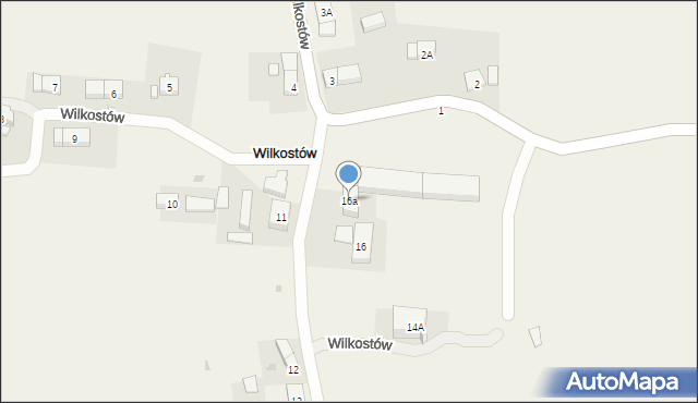 Wilkostów, Wilkostów, 16a, mapa Wilkostów