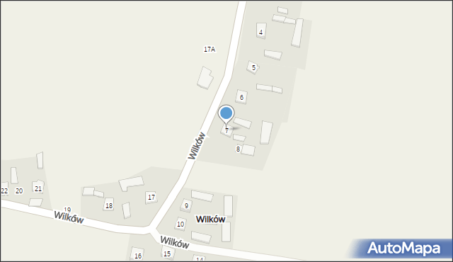 Wilków, Wilków, 7, mapa Wilków