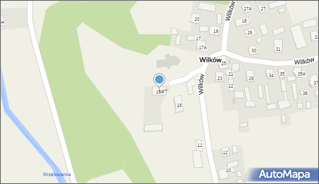 Wilków, Wilków, 16A, mapa Wilków