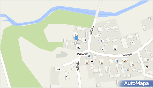 Wilków, Wilków, 17, mapa Wilków