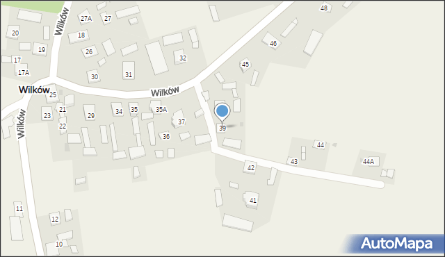 Wilków, Wilków, 39, mapa Wilków