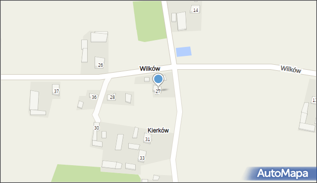 Wilków, Wilków, 27, mapa Wilków