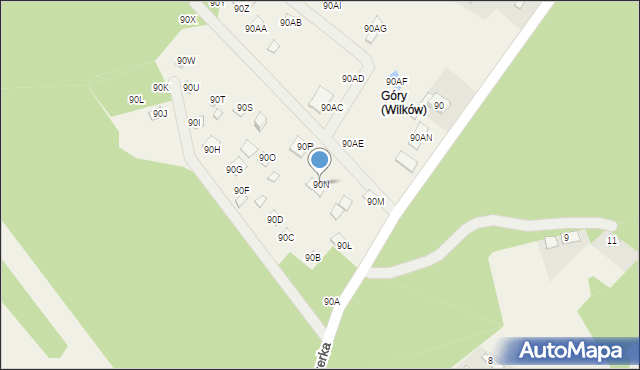 Wilków, Wilków, 90N, mapa Wilków