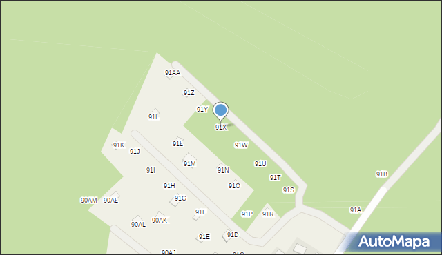 Wilków, Wilków, 91X, mapa Wilków