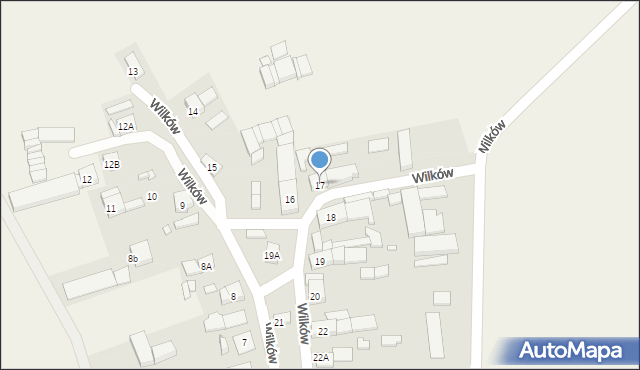 Wilków, Wilków, 17, mapa Wilków