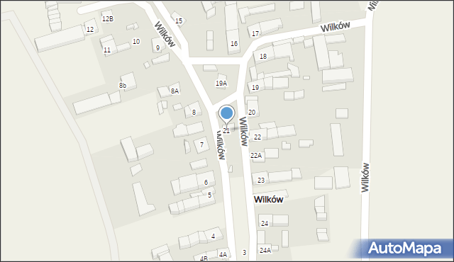 Wilków, Wilków, 21, mapa Wilków