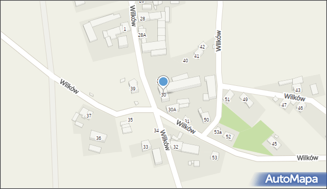 Wilków, Wilków, 30, mapa Wilków