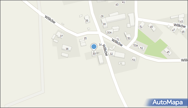 Wilków, Wilków, 33, mapa Wilków